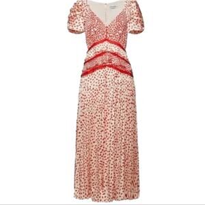 Self Portrait Satin Dot Dress